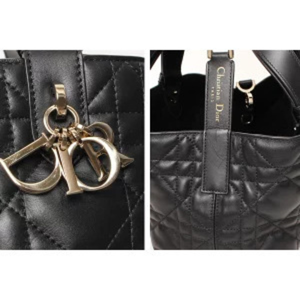 Dior Toujours Macro Cannage Calfskin Black Bag - Picture 4 of 6